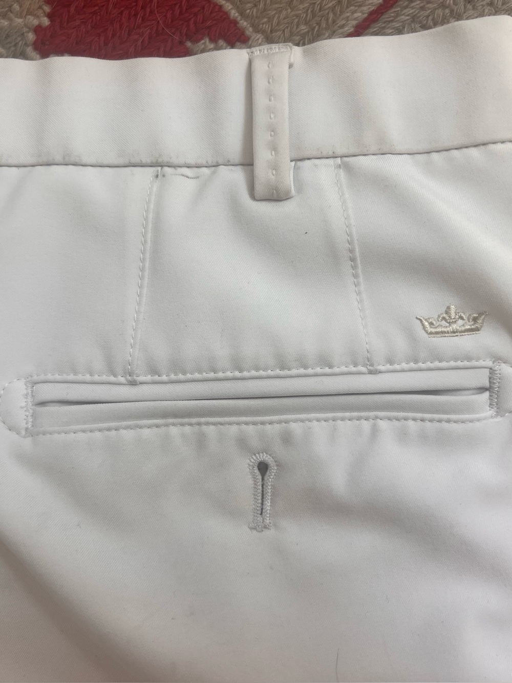 Peter Millar White Golf Shorts